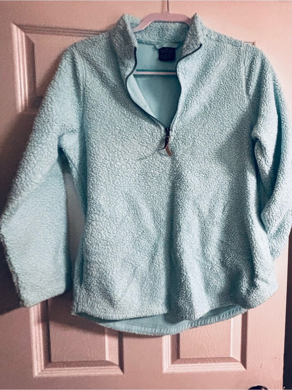 Charles River Apparel Mint Sherpa Quarter-Zip Pullover
